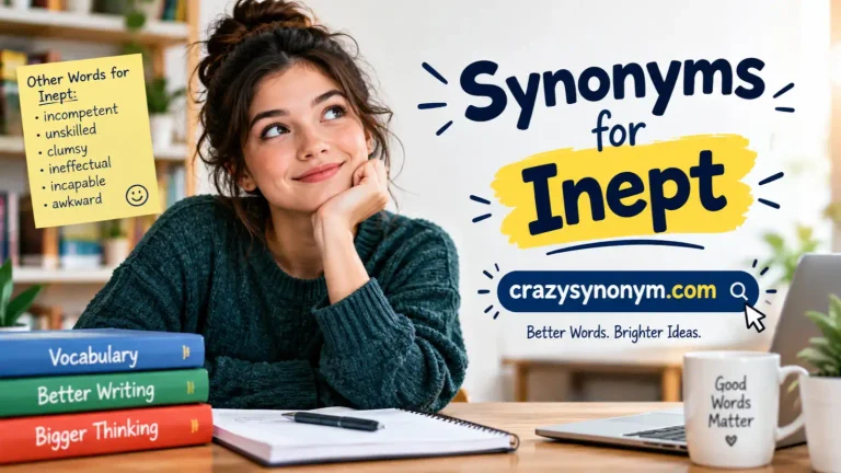 Synonyms for Inept