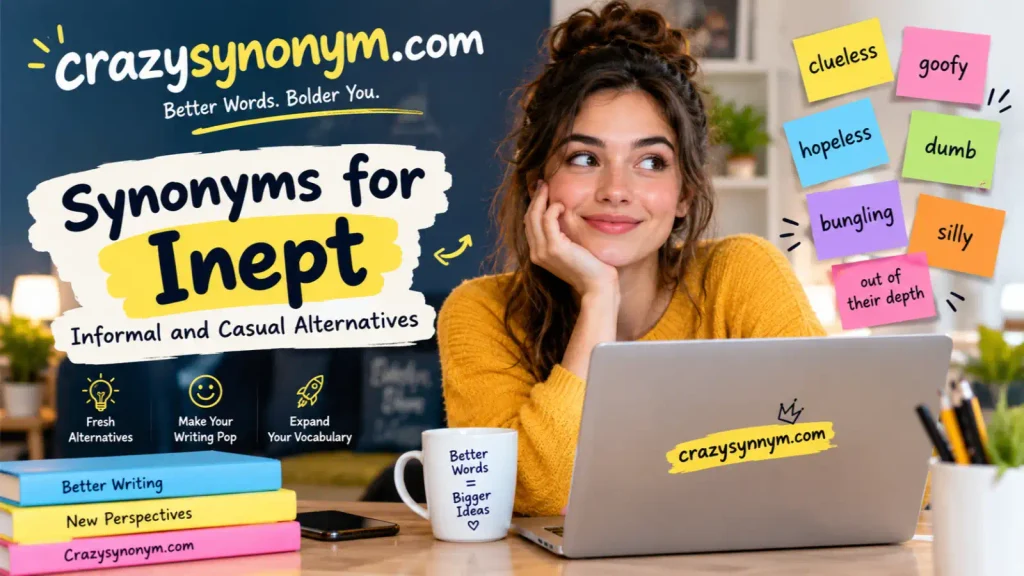Synonyms for Inept Informal and Casual Alternatives