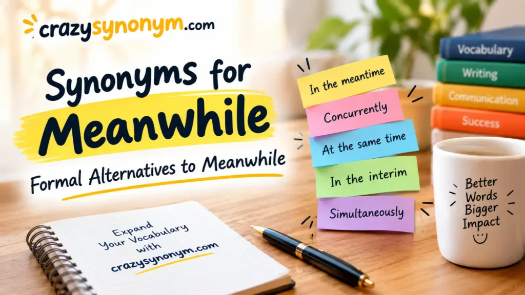 Synonyms for Meanwhile Formal Alternatives to Meanwhile