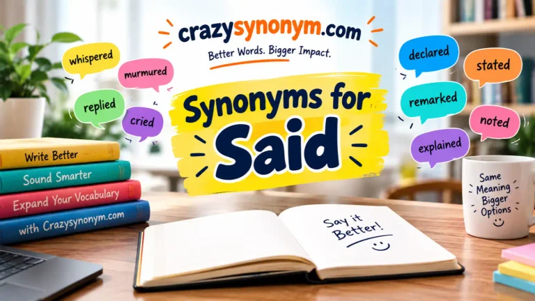 Synonyms for Said