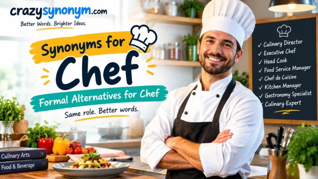 synonyms for chef Formal Alternatives for Chef