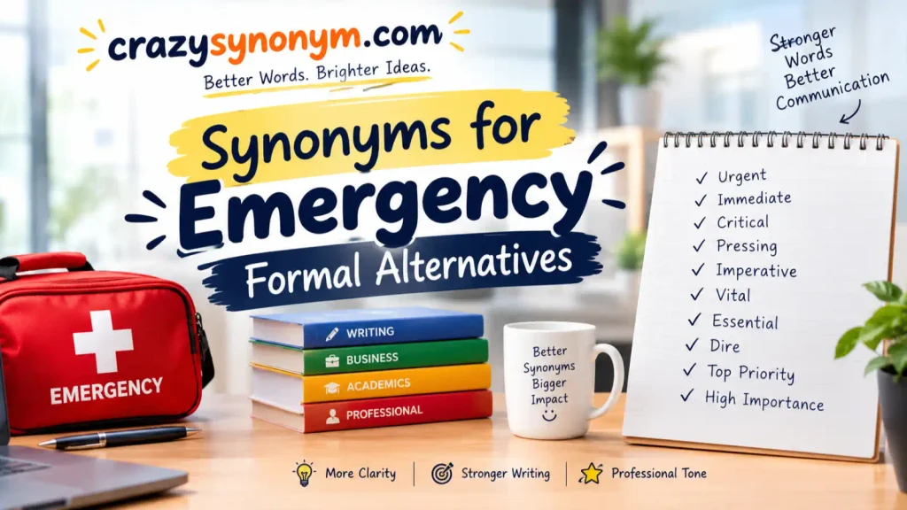 Synonyms for Emergency Formal Alternatives
