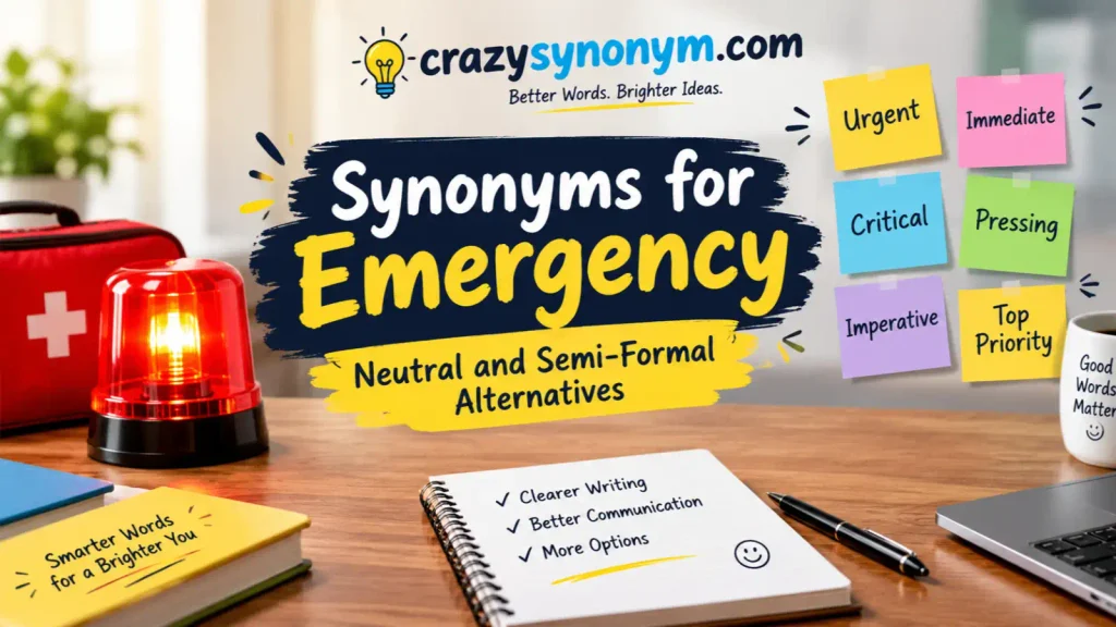 Synonyms for Emergency Neutral and Semi-Formal Alternatives