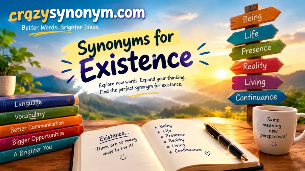 Synonyms for Existence