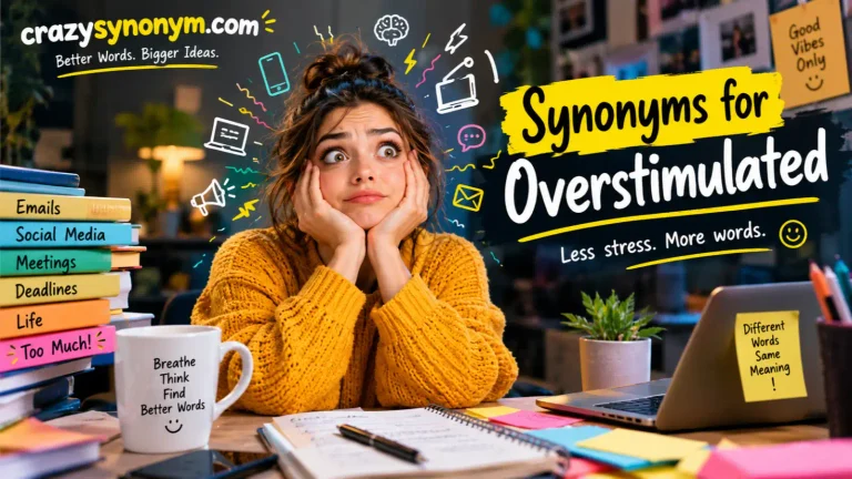 Synonyms for Overstimulated