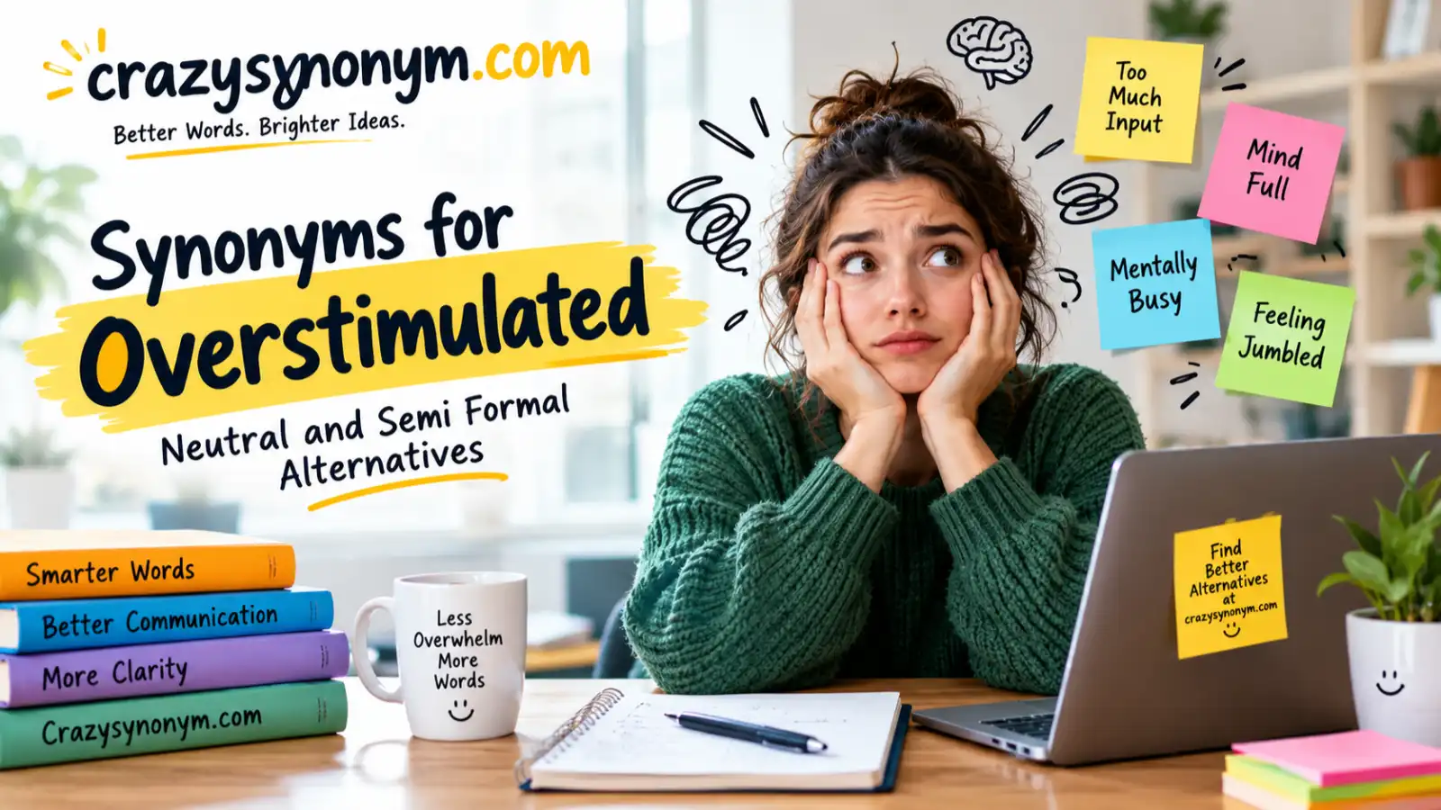 synonyms for overstimulated Neutral and Semi-Formal Alternatives