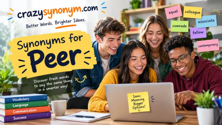 synonyms for peer