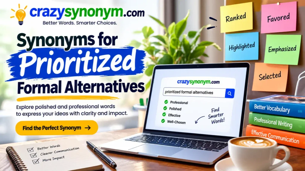 synonyms for prioritized Formal Alternatives