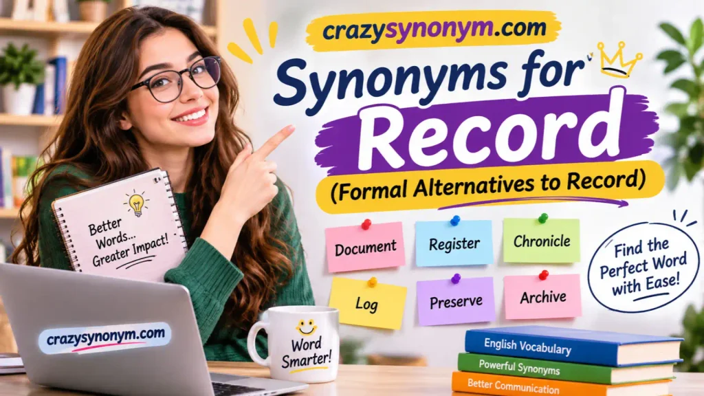synonyms for record Formal Alternatives to Record