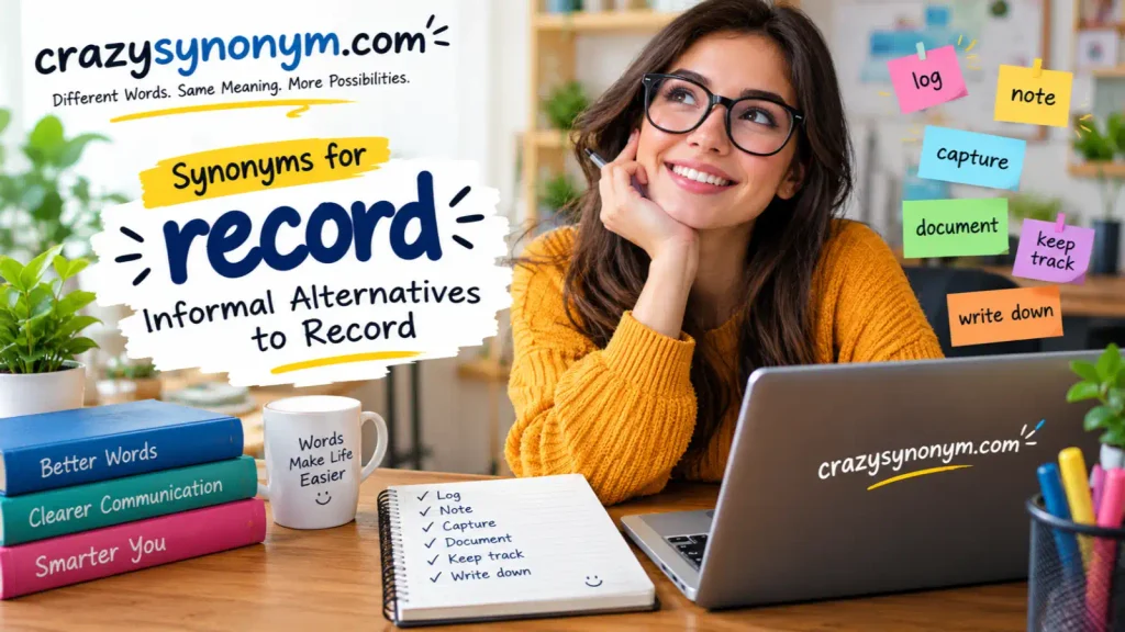 synonyms for record Informal Alternatives to Record