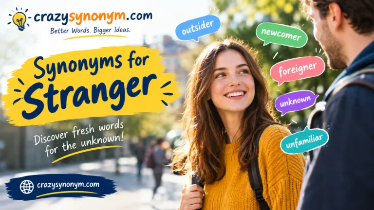 synonyms for stranger