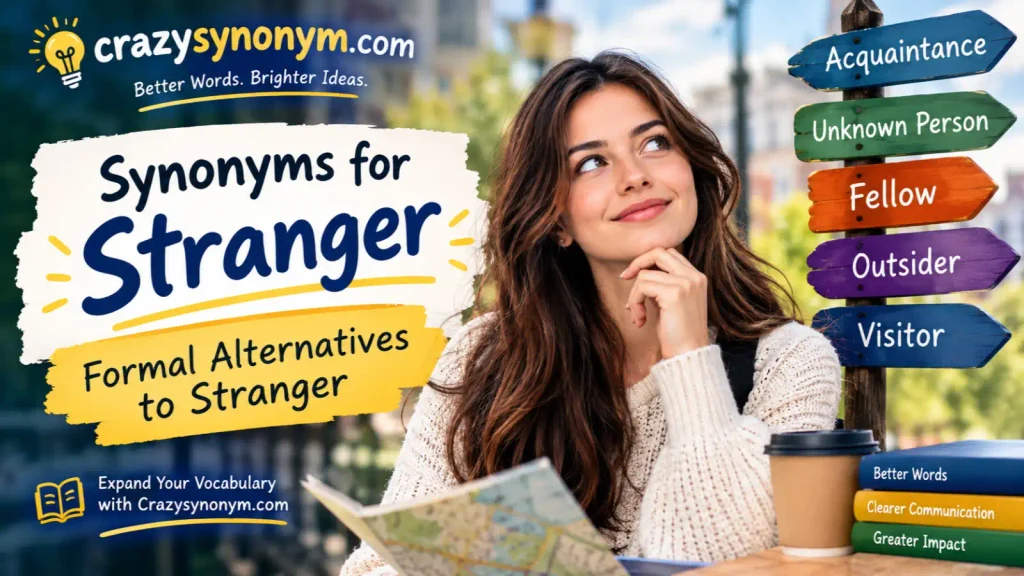 Synonyms for Stranger Formal Alternatives to Stranger