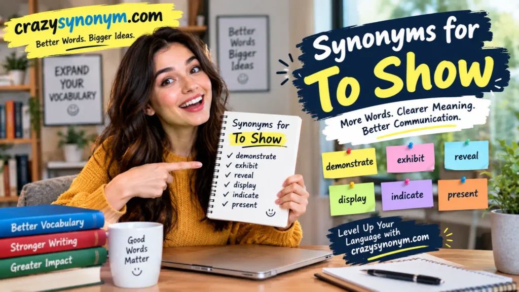 Synonyms for To Show
