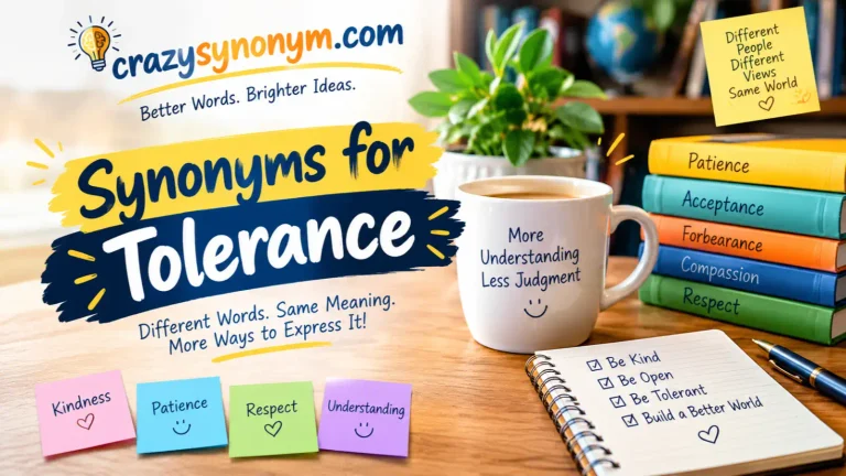 Synonyms for Tolerance