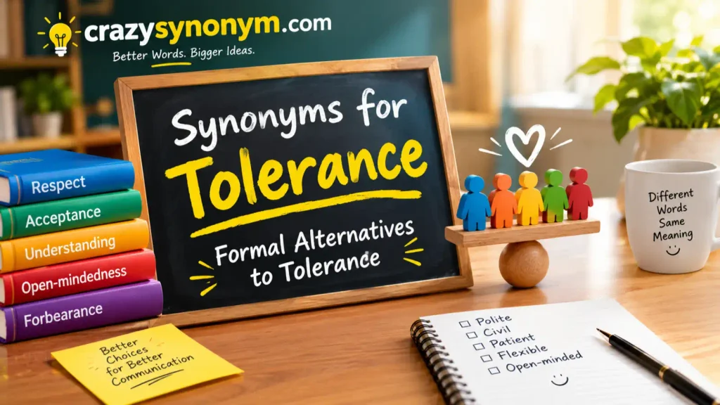 Synonyms for Tolerance  Formal Alternatives to Tolerance