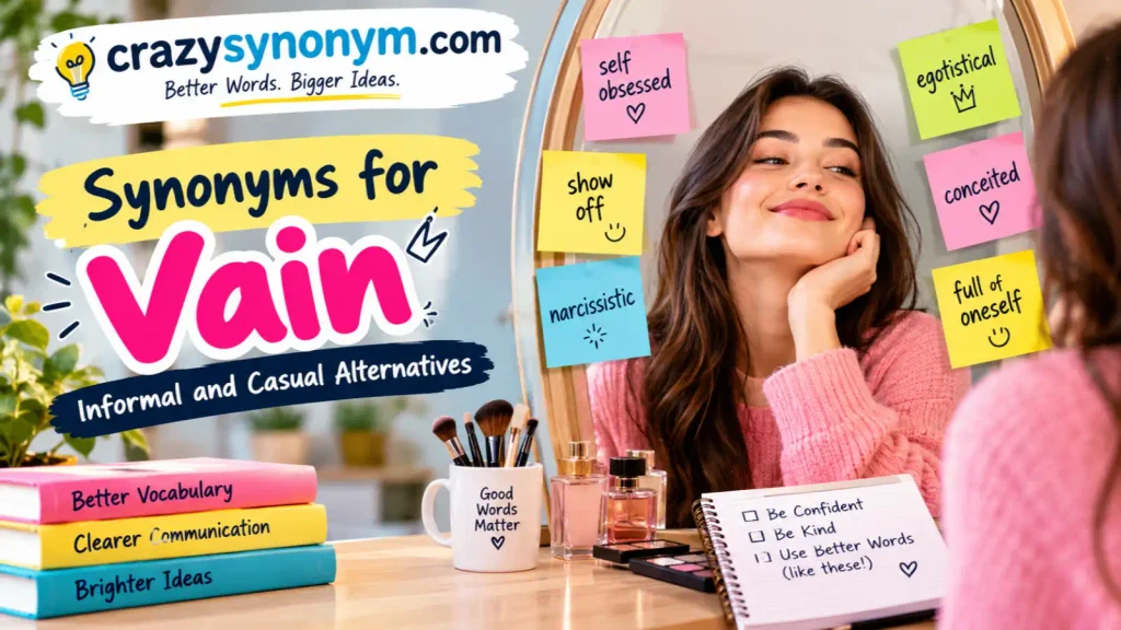 synonyms for vain Informal and Casual Alternatives