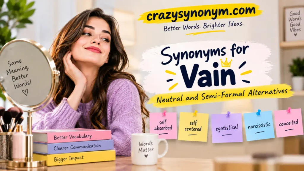 synonyms for vain Neutral and Semi-Formal Alternatives